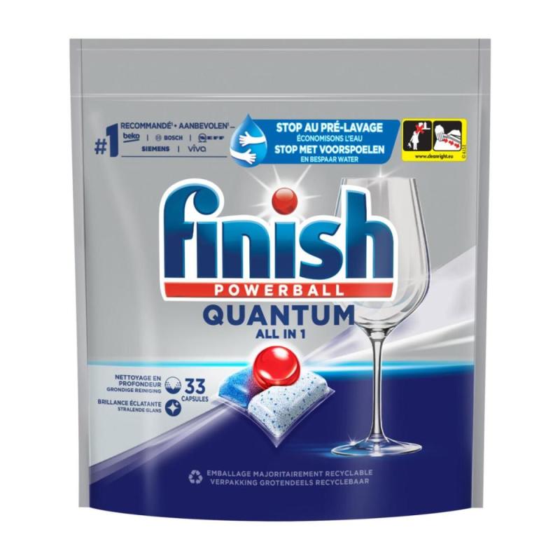 Finish Vaatwastabletten Quantum All-In-One 33 Stuks
