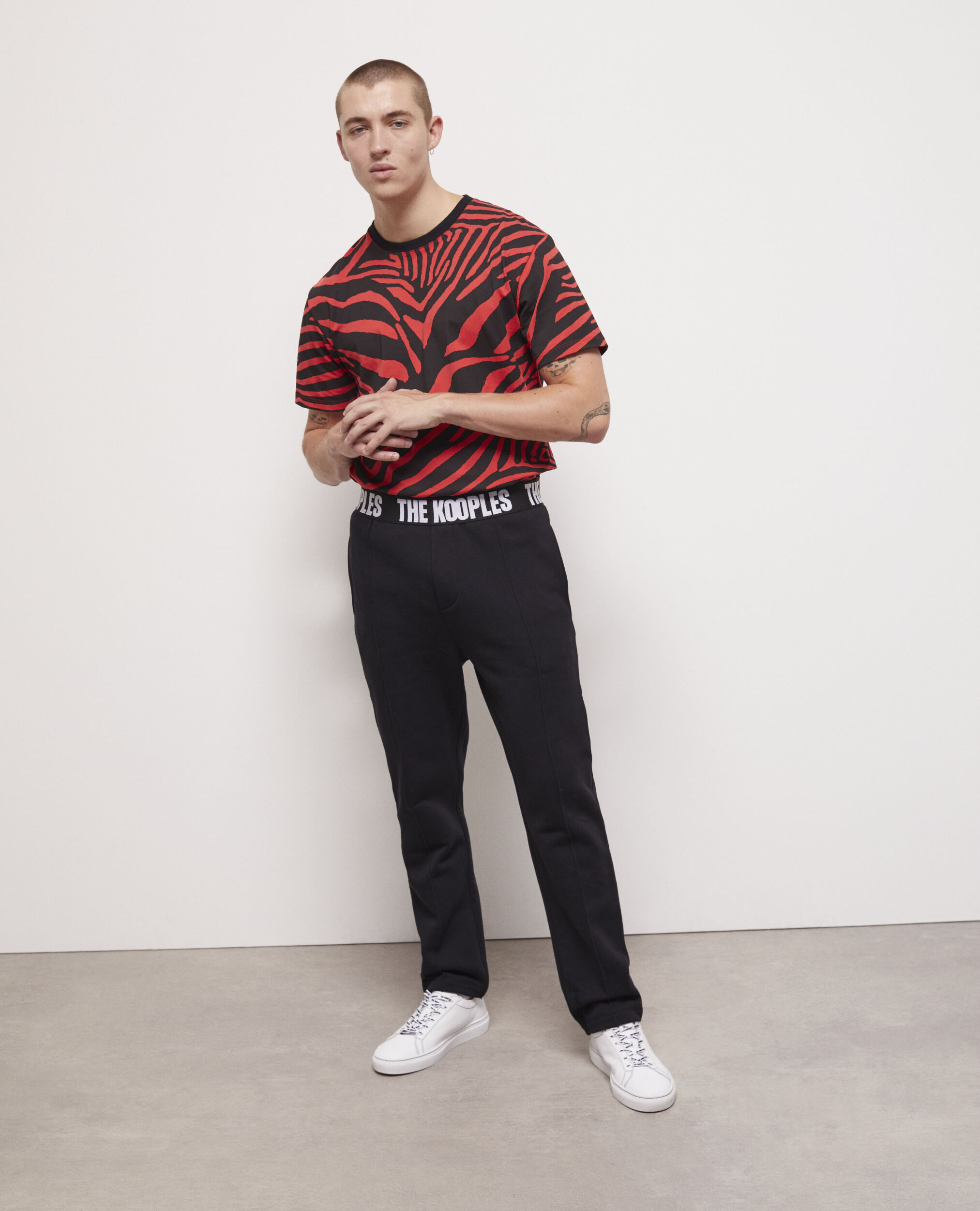 Pantalon logo The Kooples noir