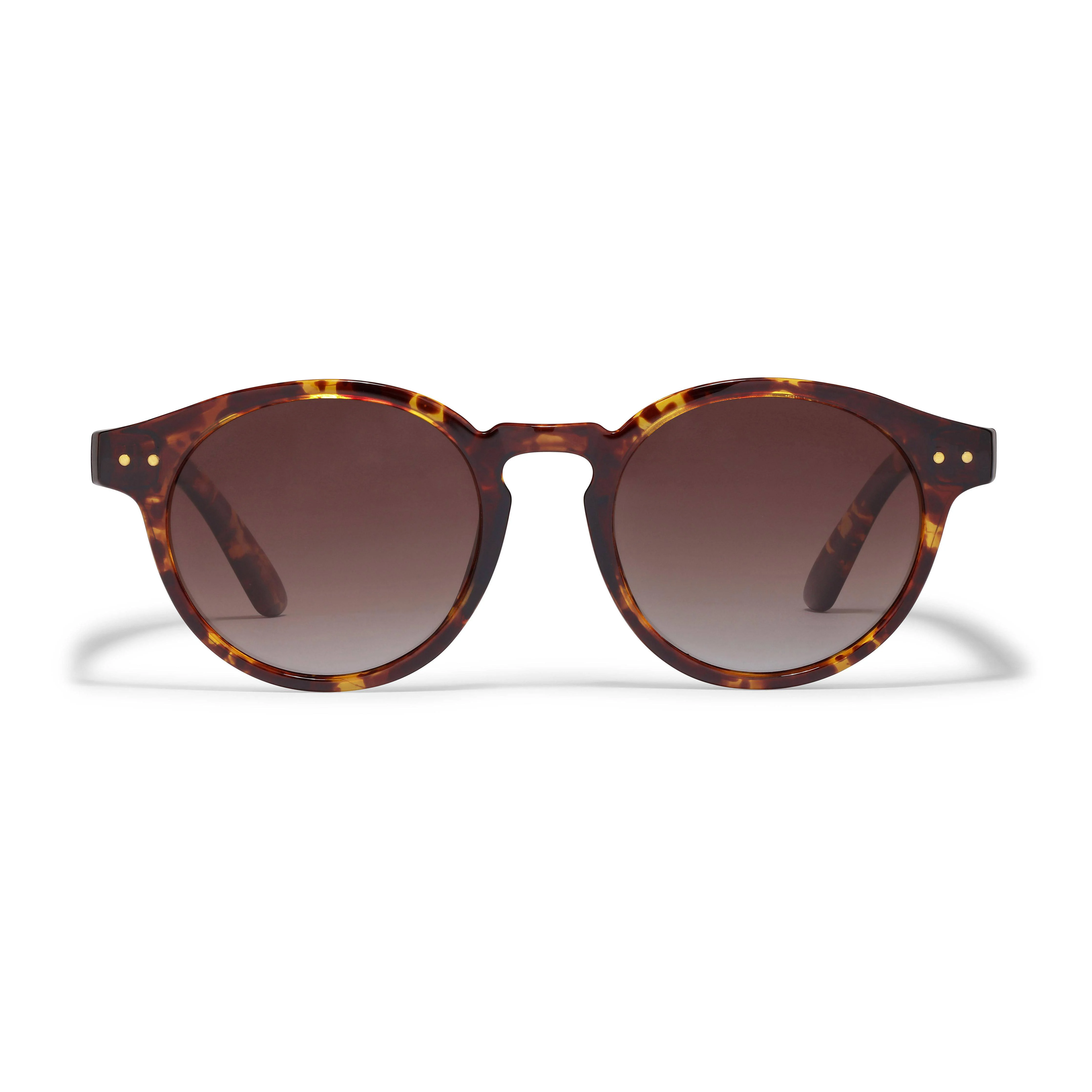 PILGRIM zonnebril Kyrie met tortoise print bruin