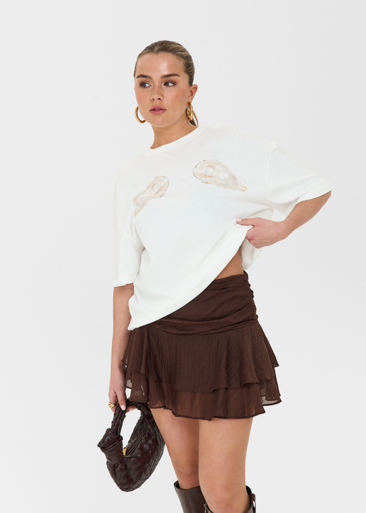 Jess skort choco bruin