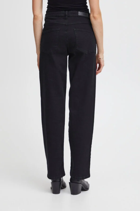ICHI IHTWIGGY STRAIGHT LONG Black