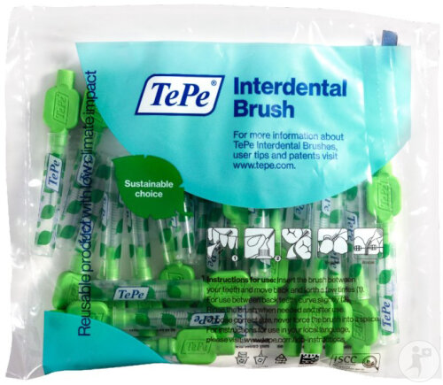 TePe Brossette Interdentaire Original Vert Taille ISO 5 0,8mm 20 Pièces