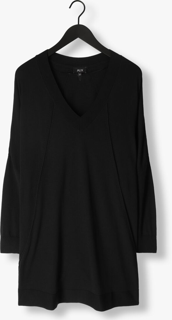 ALIX THE LABEL zwarte alix the label mini jurk ladies knitted oversized dress