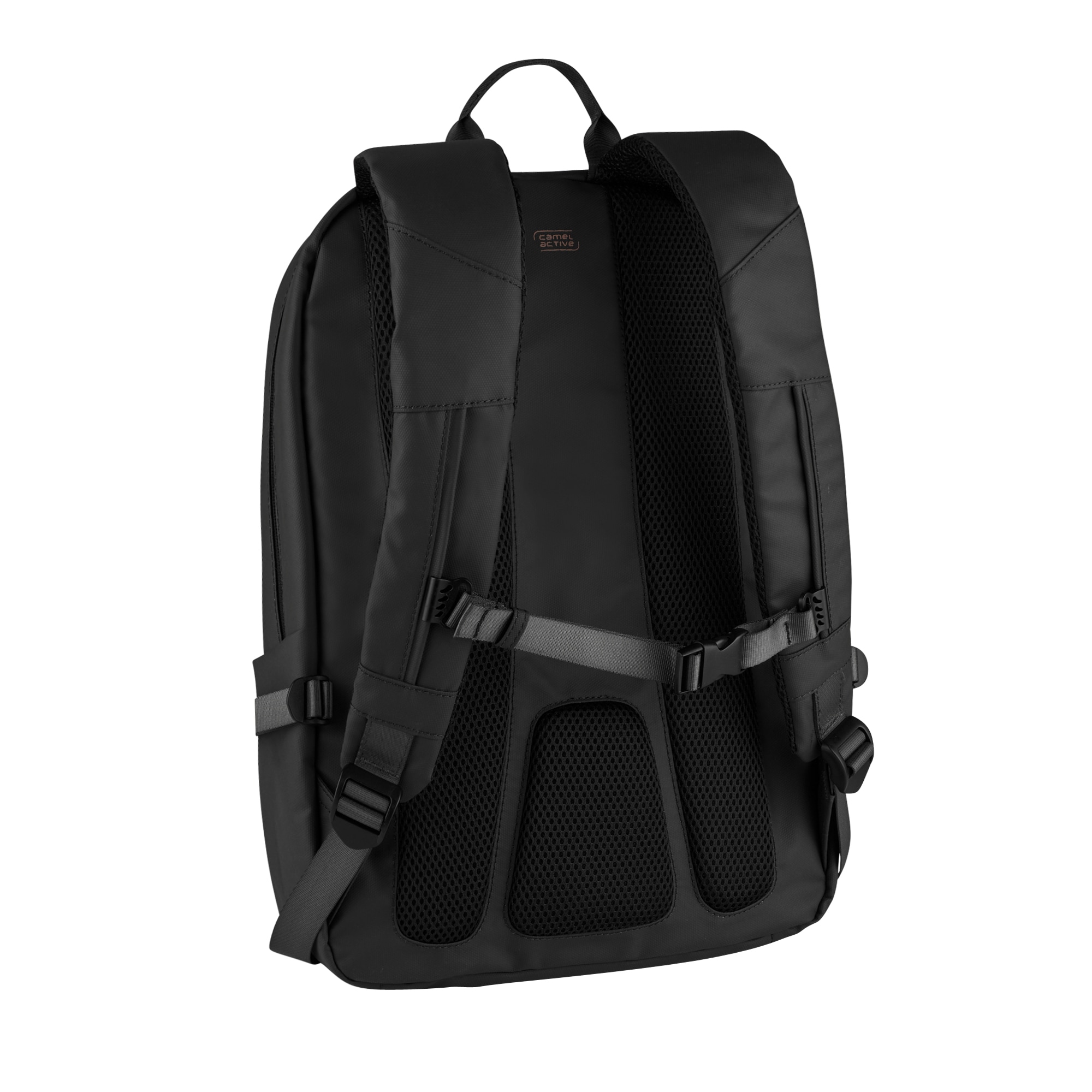 camel active Rucksack »Explore« wasserabweisendes recyceltes Nylon und reflektierende Reissverschlüsse