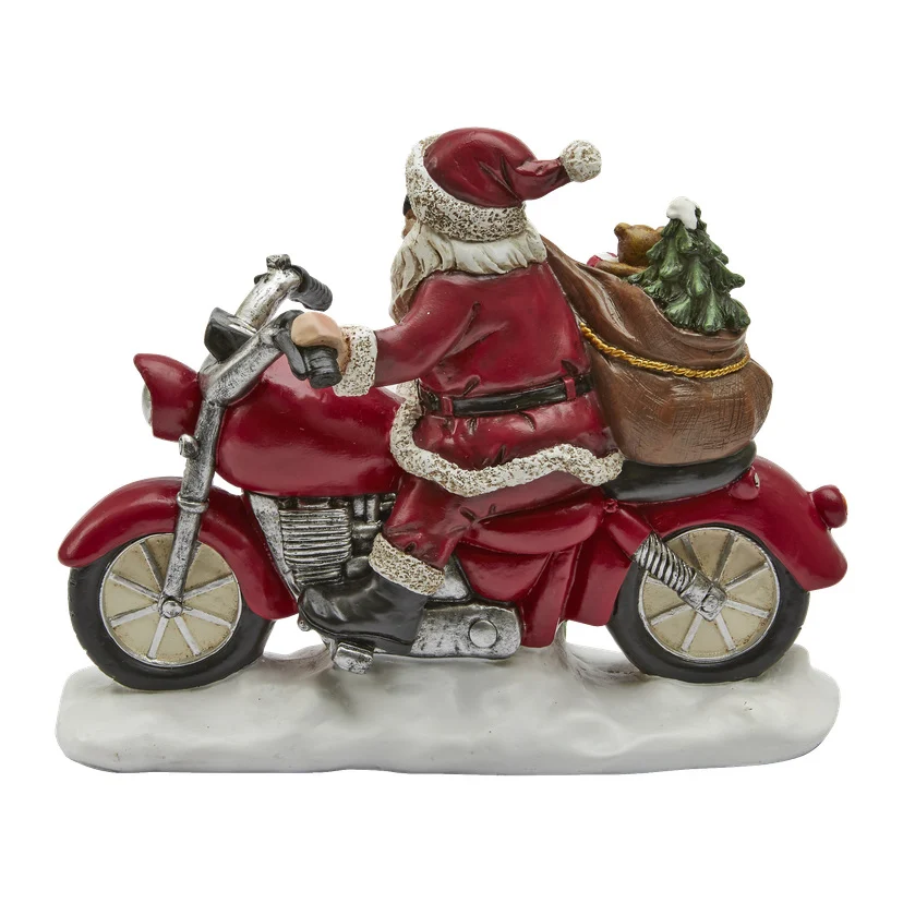 Nisse på motorsykkel 20 cm