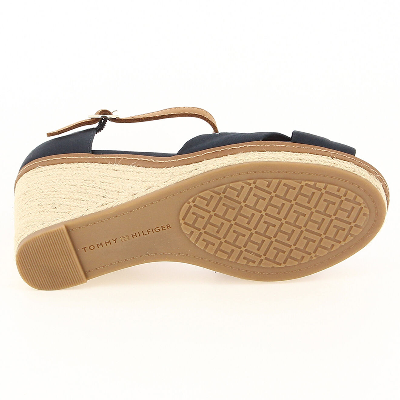 Tommy Hilfiger Sandales compensées Iconic Elena bleu marine - Talon 10 cm
