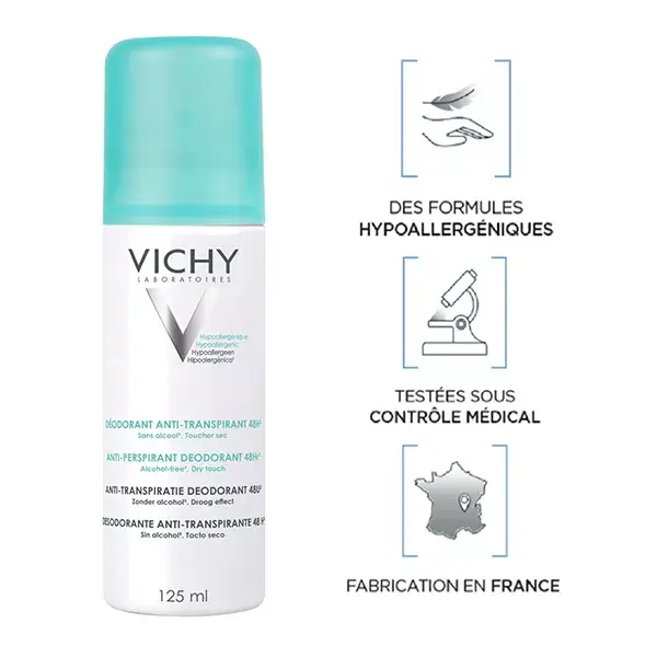 Vichy Déodorant Anti-Transpirant 48h Spray 125ml