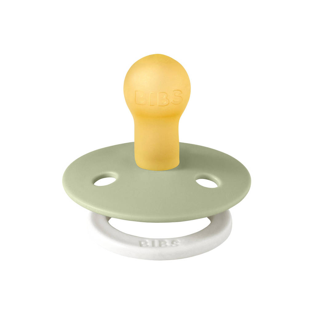 fopspeen - maat 1 - Glow in the dark Sage / Cloud ( 2 stuks)