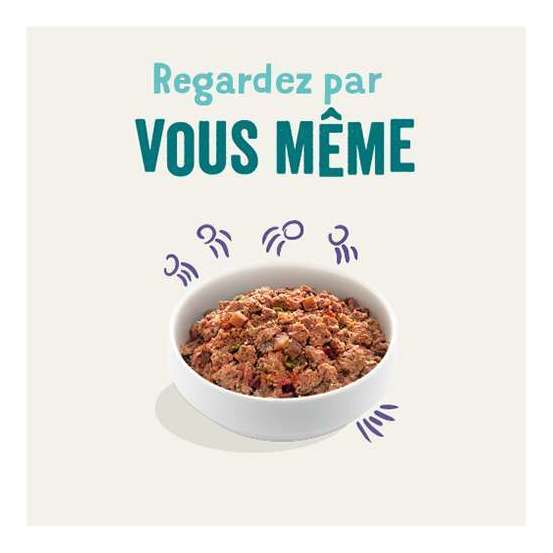Boite Chiens Adultes Sans Céréales Bœuf frais 400g
