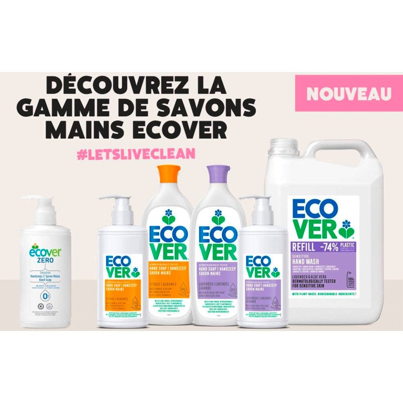 Savon liquide Ecover, lavande - Flacon de 250 ml
