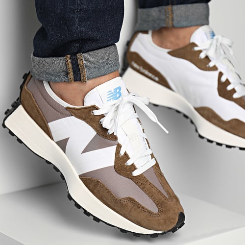 Baskets 327 U327LG White Brown