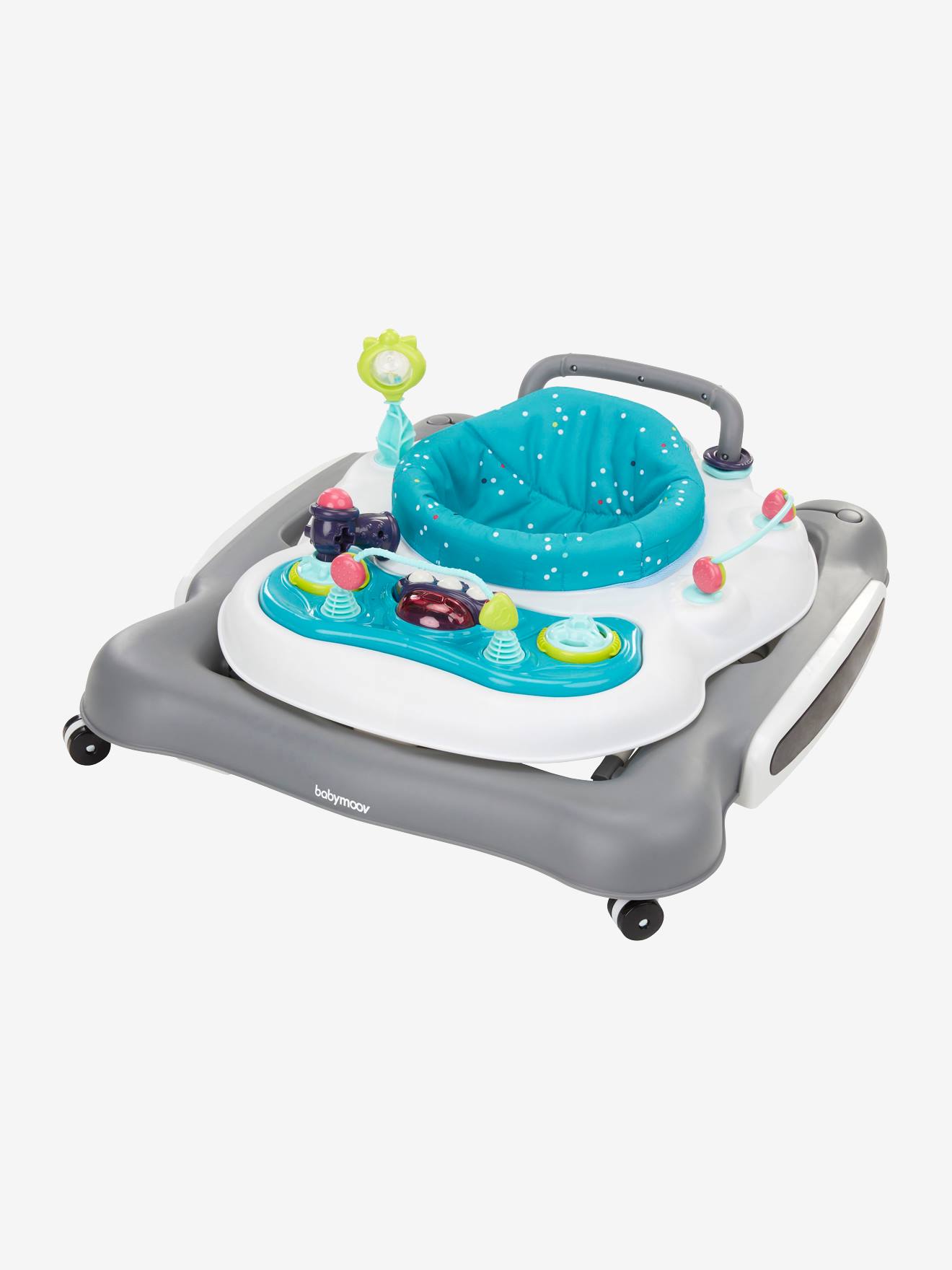 Andador/Cadeira de Passeio 5 em 1 BABYMOOV, Azul Forte com Estampa