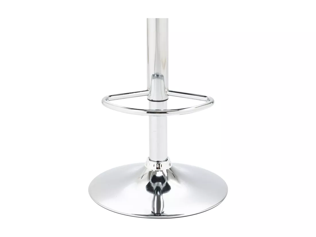 Lot de 2 Tabouret de bar - Velours - Crème - Braga