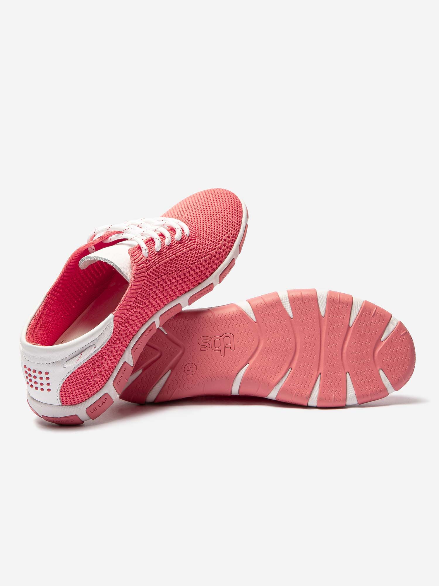 Tennis Femme Confort Textile Recyclé Rose