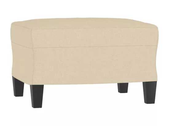 Repose-pied Crème 60x50x41 cm Tissu
