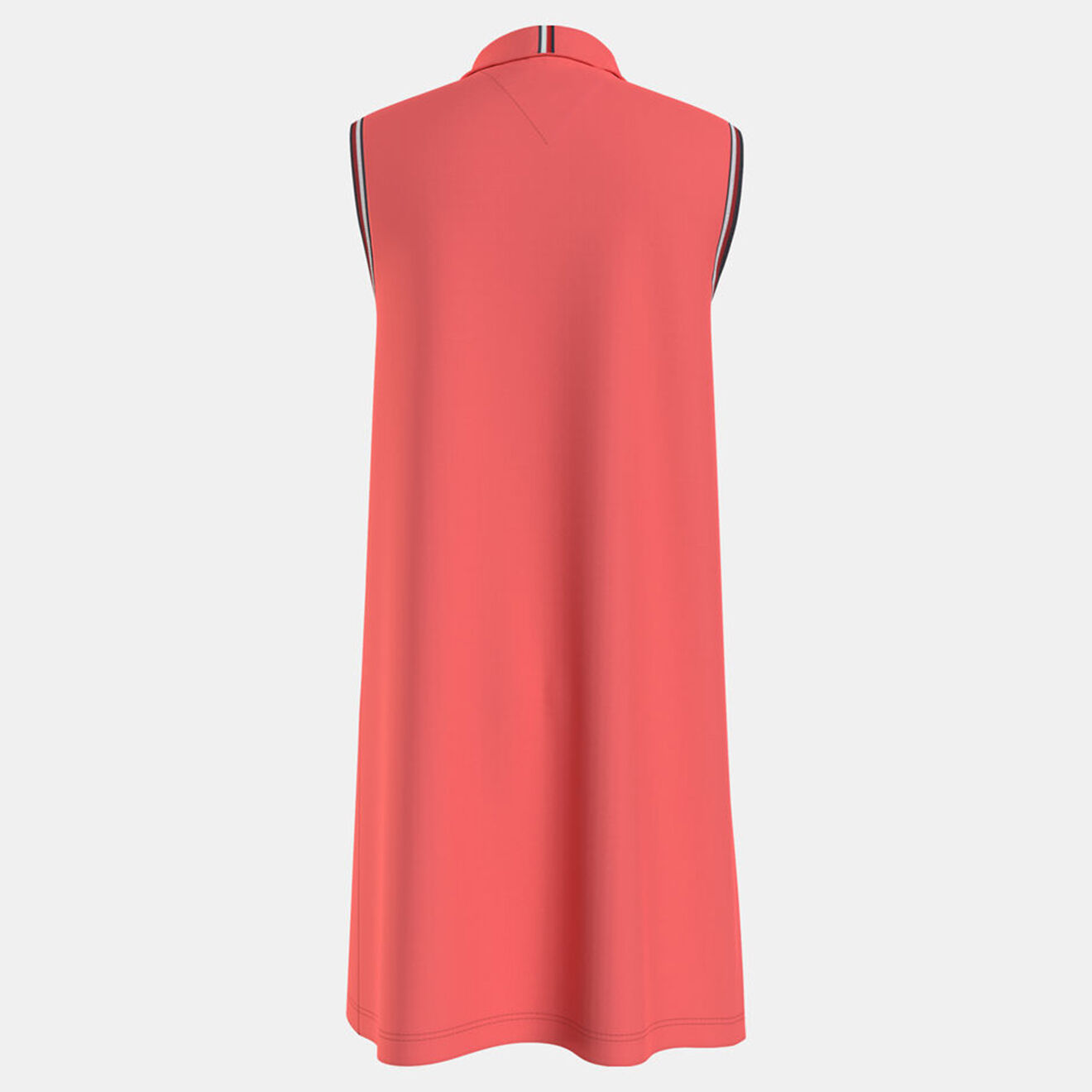 Tommy Hilfiger Robe polo en Coton bio piqué sans manches rose saumon