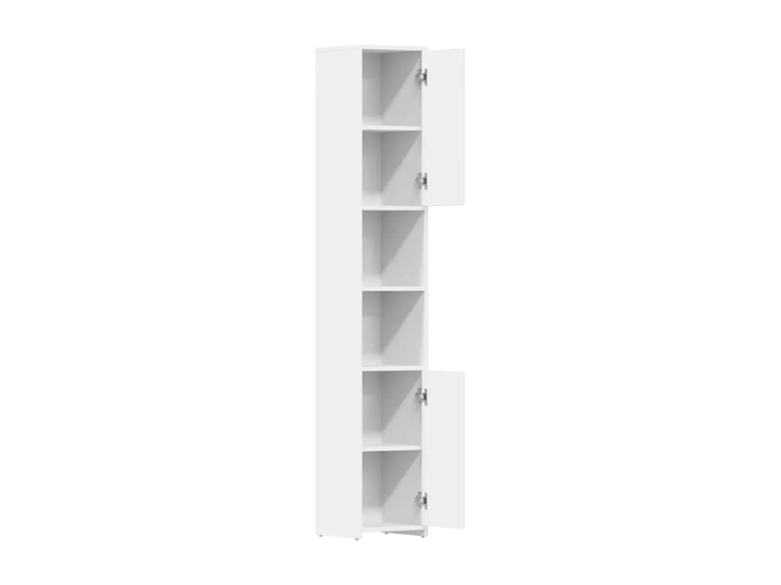 Armoire de salle de bain Blanc 30x30x183,5 cm Bois d'ingénierie
