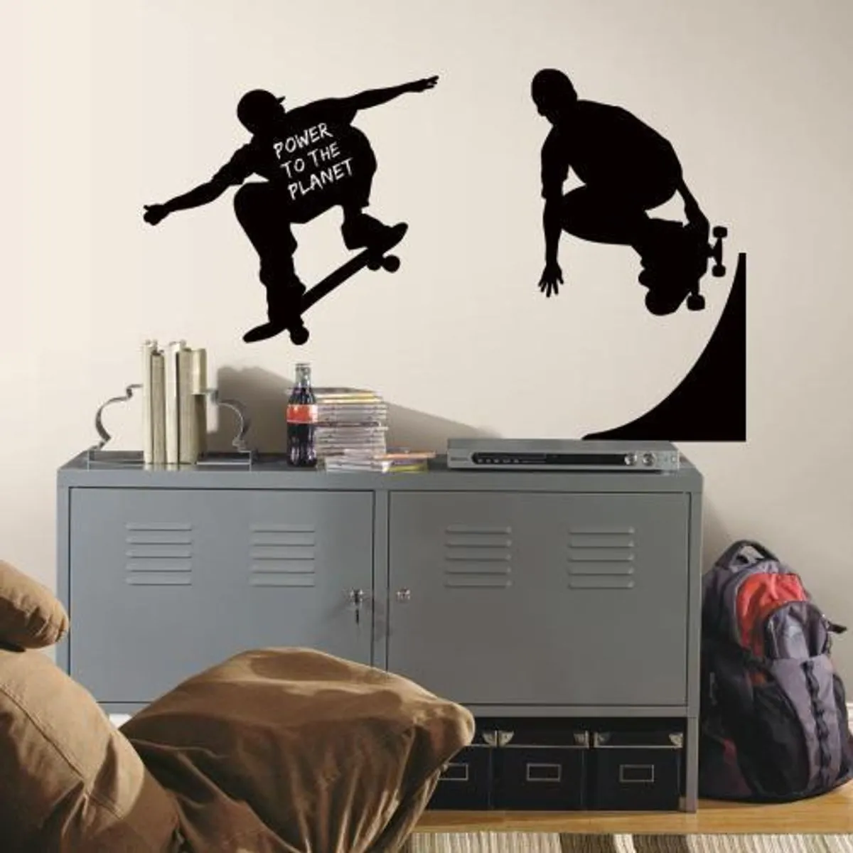 TheDecoFactory Skater - Sticker tableau blanc