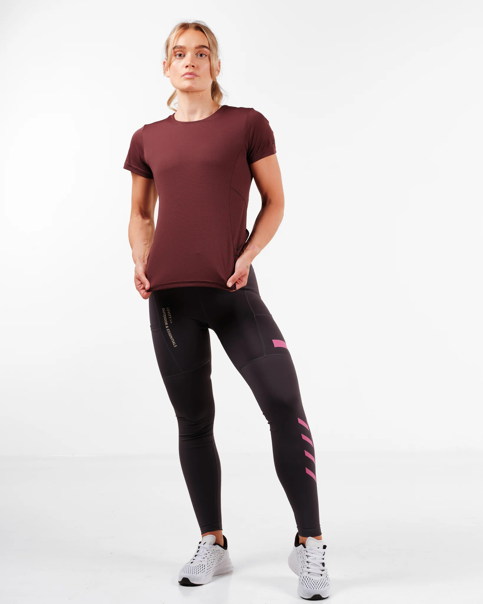 LEVITY Future Trail Tech Tights Dark Steel