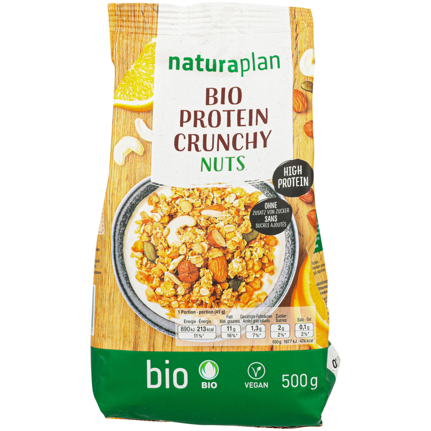 Naturaplan Bio Protein Crunchy Nuts 500G