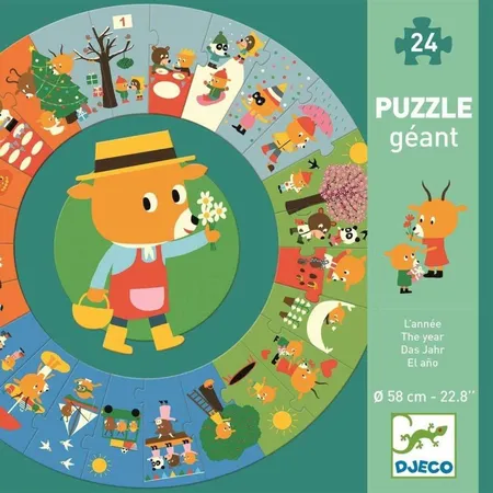 Djeco Bodenpuzzle: Das Jahr