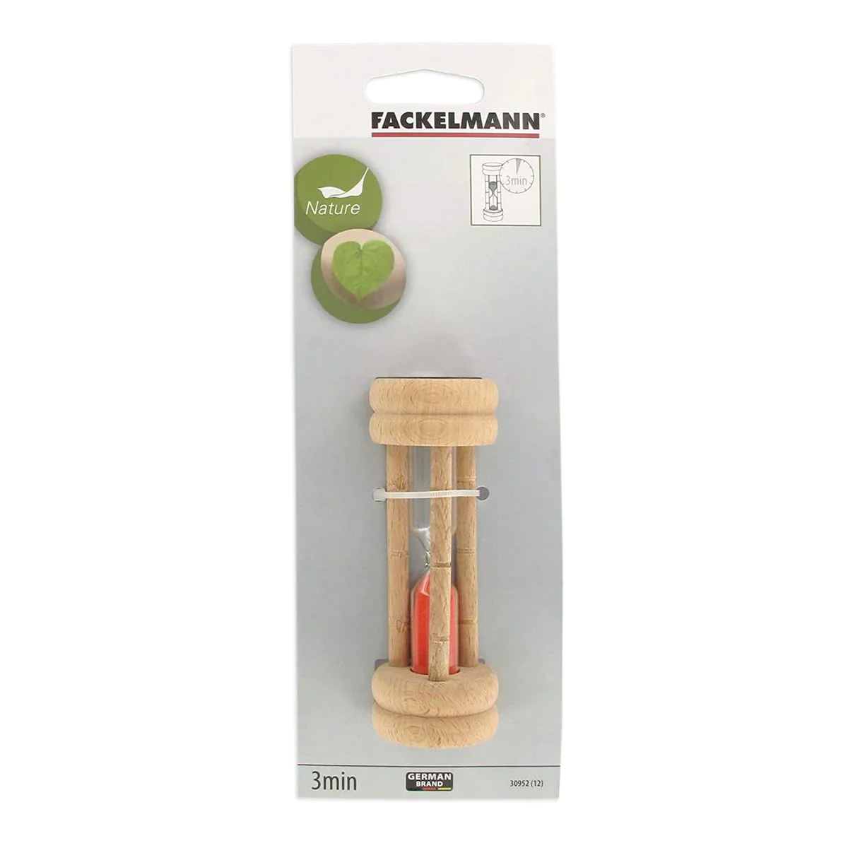 Sablier à thé 3 minutes Fackelmann Wood Edition Fackelmann