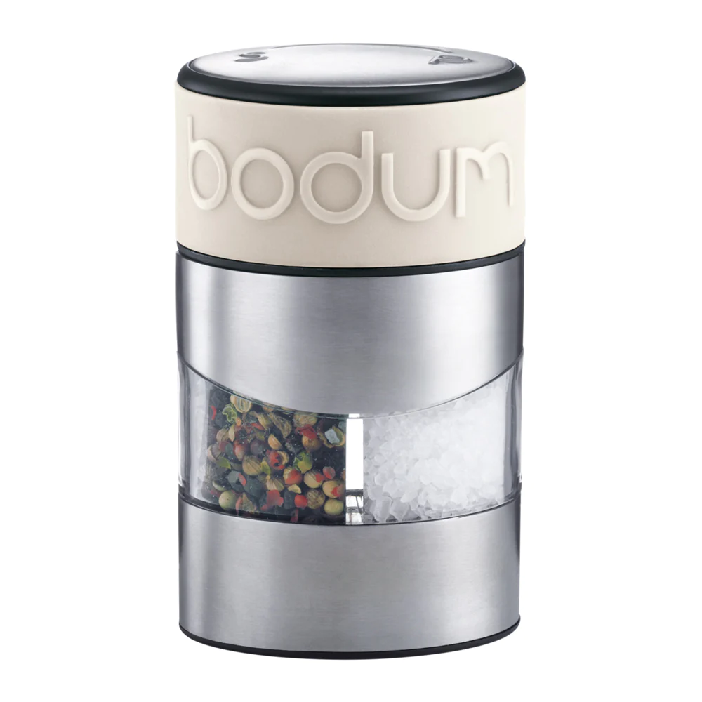 Moulin à sel et poivre combiné manuel beige Bodum