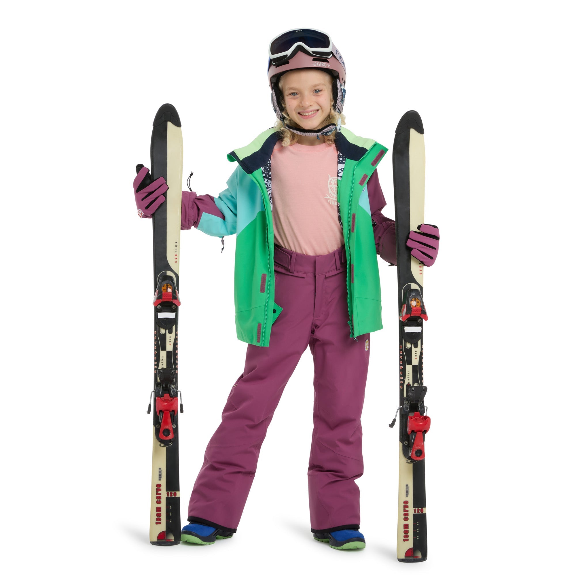 Skihose Lumi Ruby red