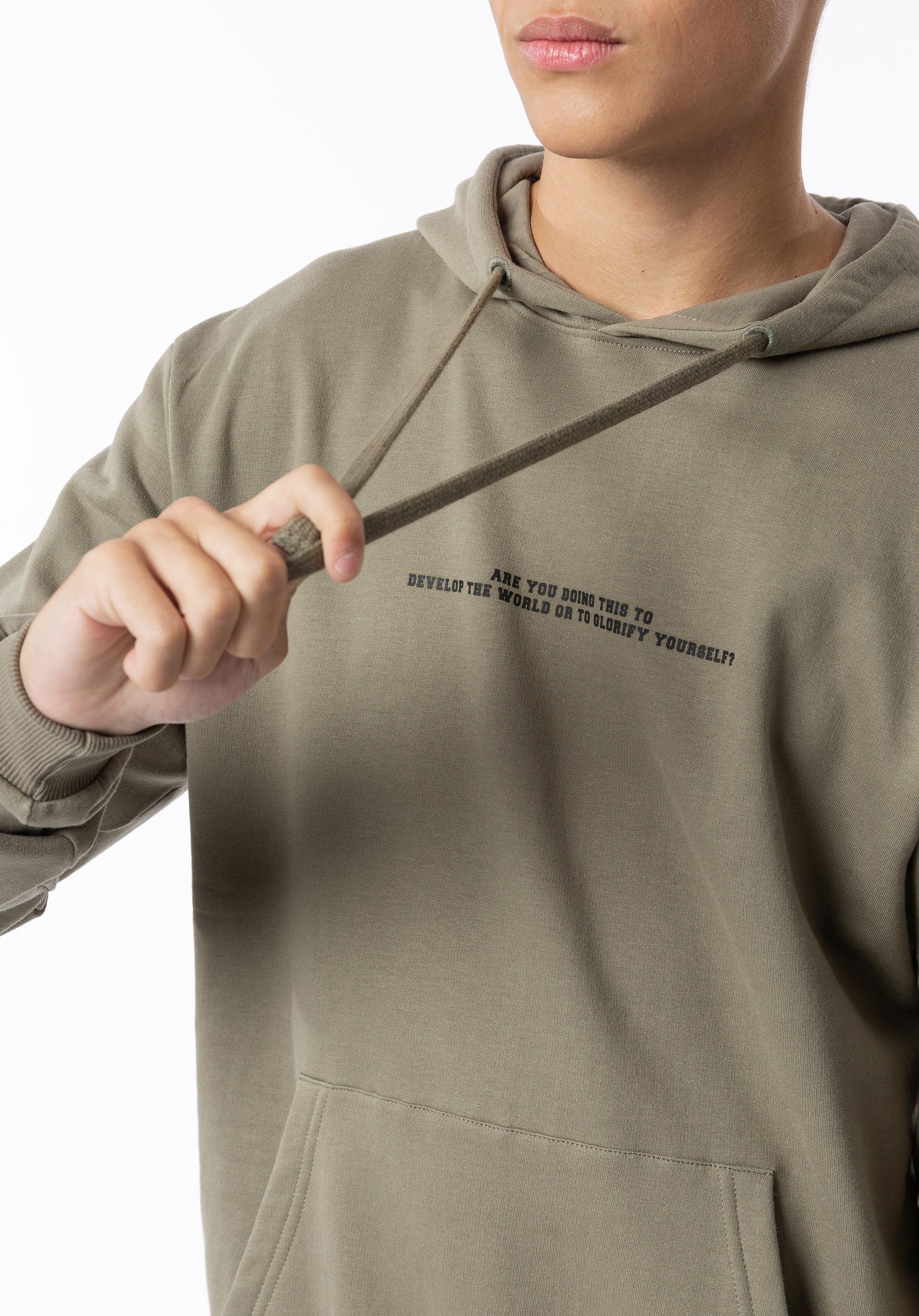Hoodie com Estampado nas Costas