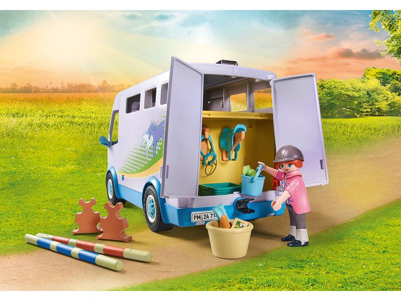 Playmobil Horses of Waterfall Mobile Reitschule 71493 Liebevoll gestaltetes Pferde-Spielset