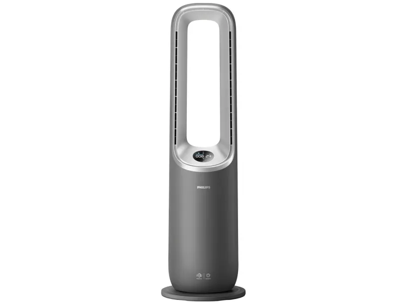 Philips Series 8000 AMF870 - Klingeløs køleblæser/opvarmer/renser - gulvstående - 2200 W - sølv / mørkegrå
