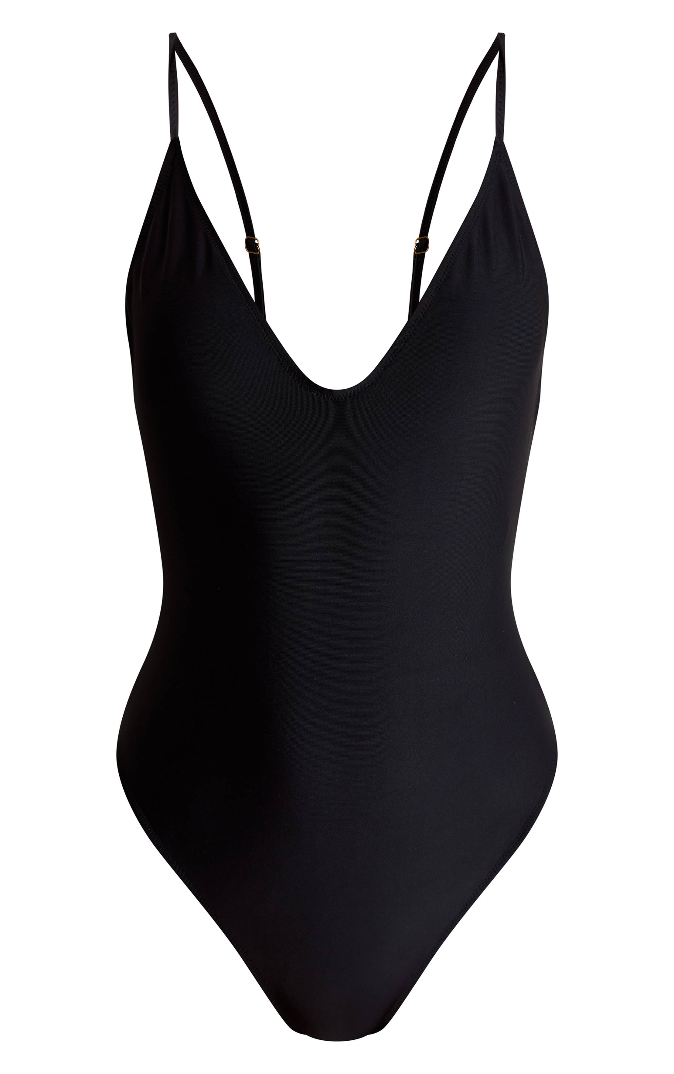 Noir Maillot De Bain Échancré Basique