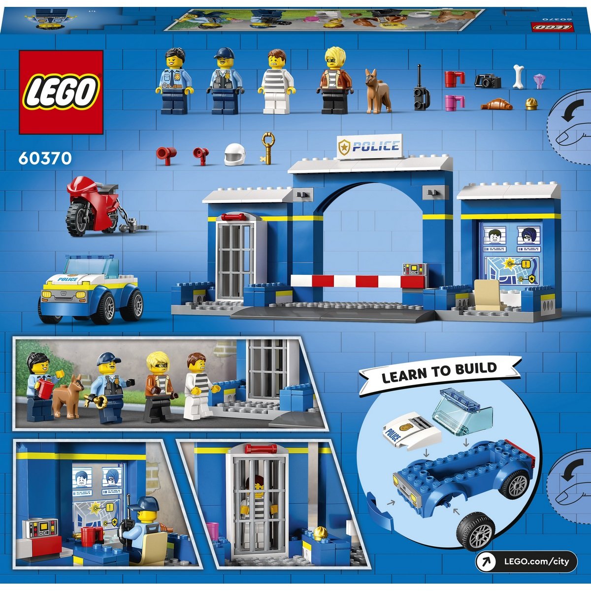 La course-poursuite au poste de police Lego City 60370