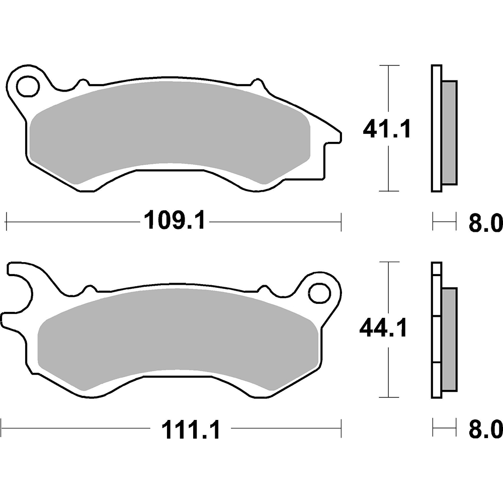 SBS - Plaquettes de frein 205HF