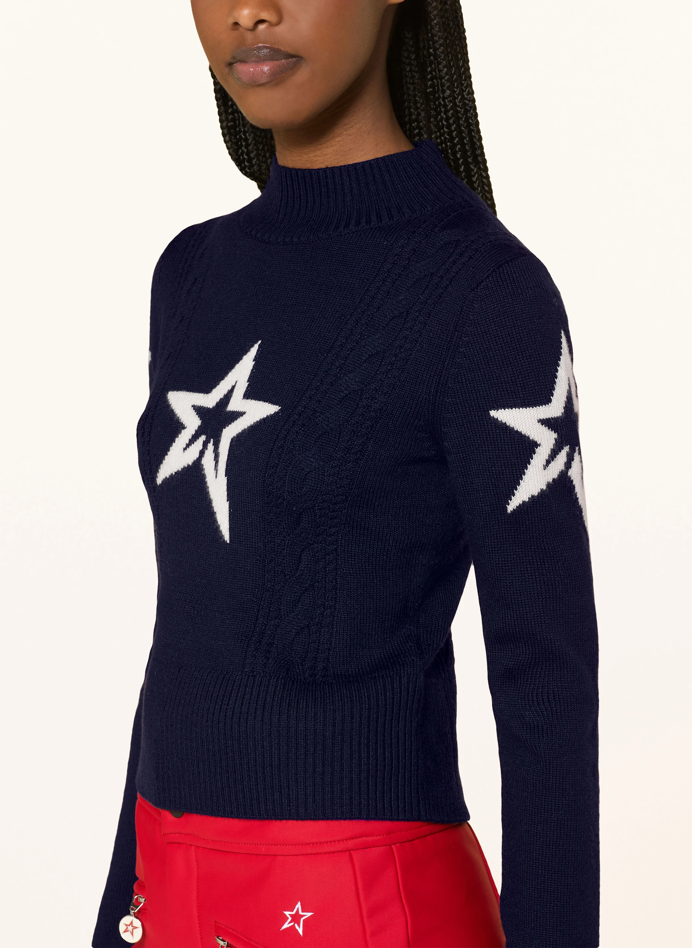 PERFECT MOMENT Pullover CABLE aus Merinowolle