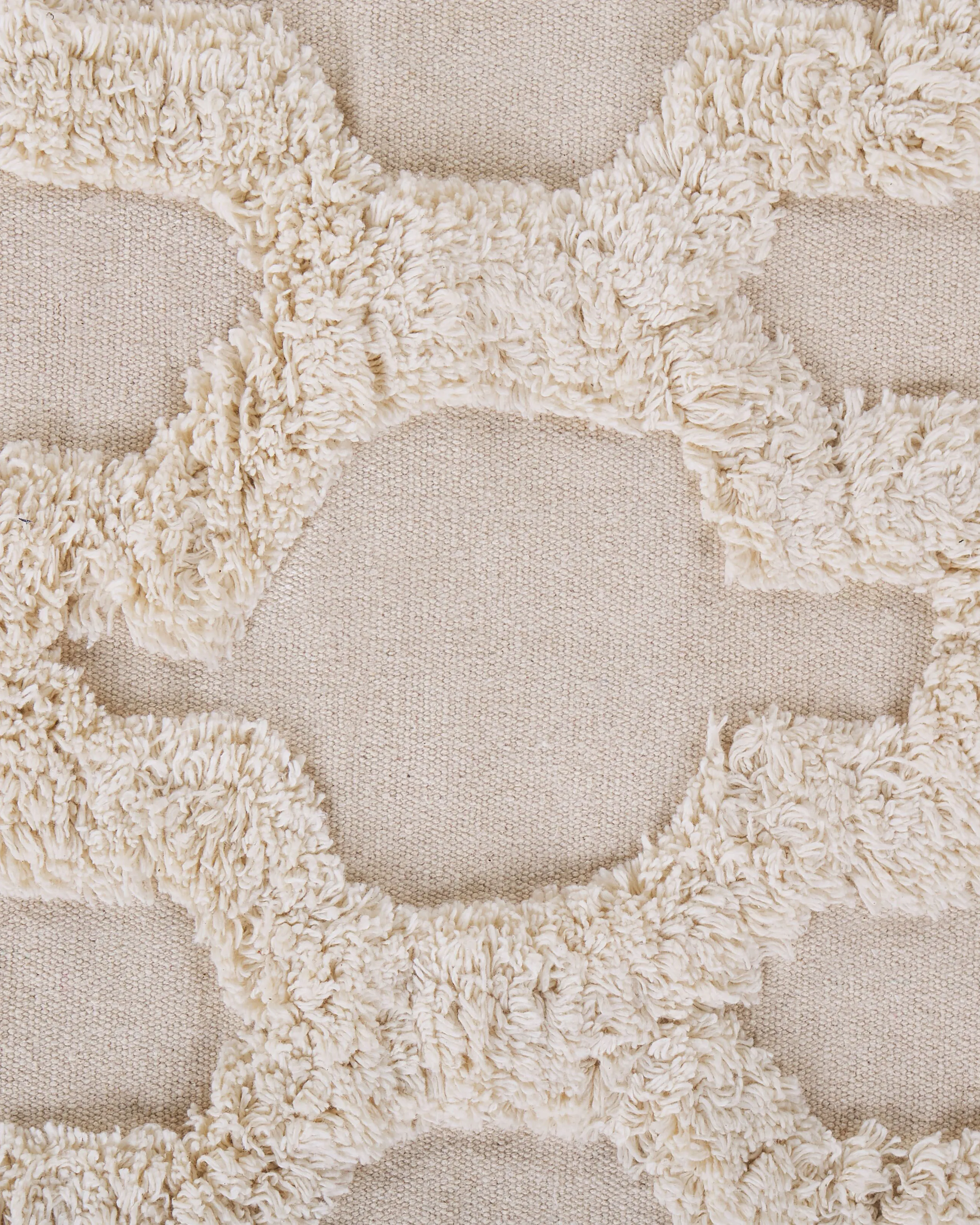 Vloerkleed SULUOVA Beige 160 x 230 cm Katoen