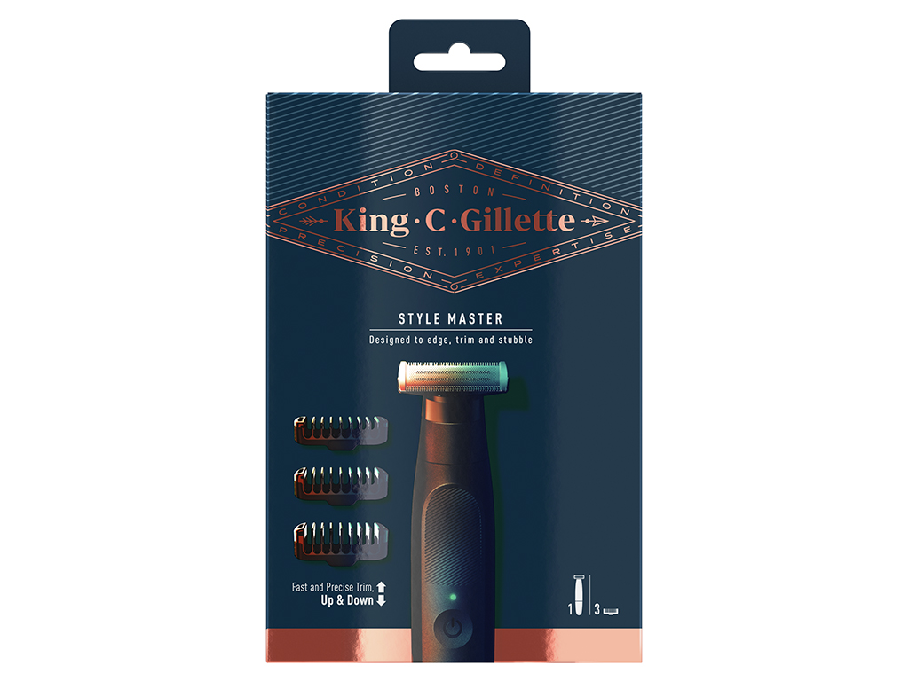 Máquina de Barbear e Aparador Style Master King C. Gillette