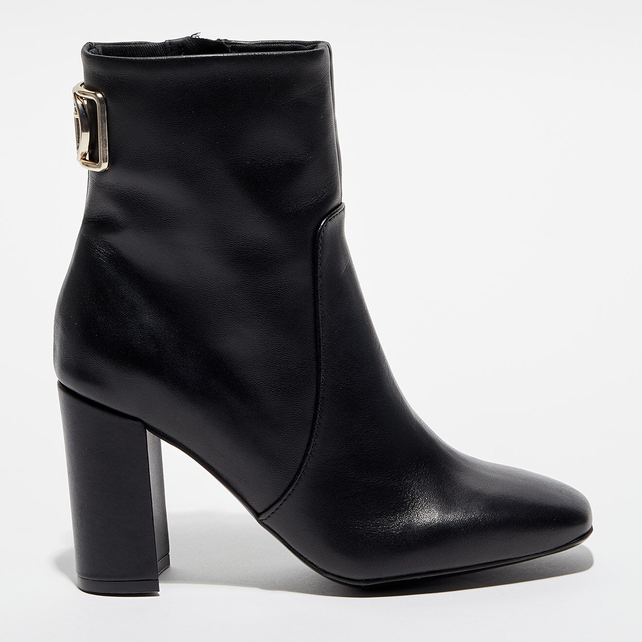 Tommy Hilfiger Bottines en Cuir Hardware noires - Talon 8.5 cm