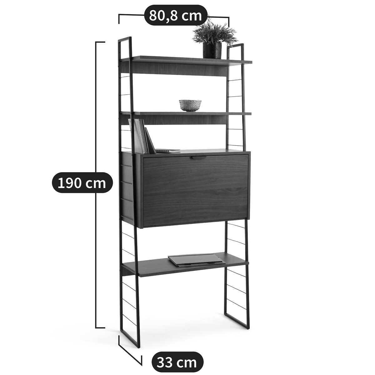 LA REDOUTE INTERIEURS<br>Mesa/rack de parede vintage, Watford