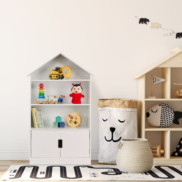 Husformet hylle for barn