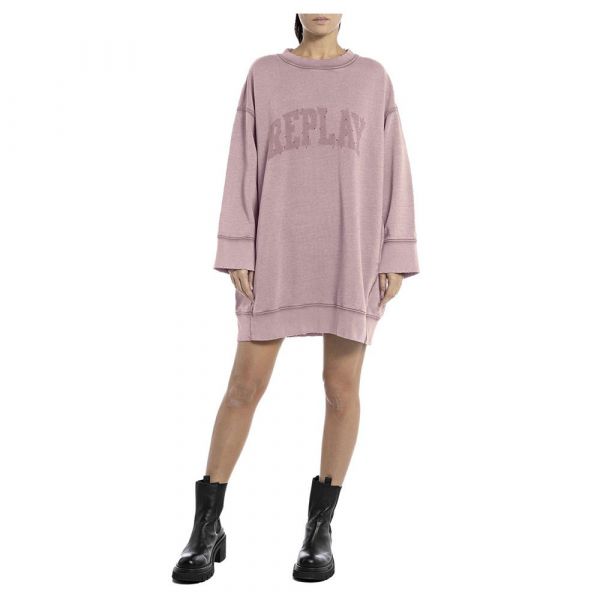 Replay Vestido De Manga Comprida W9072 .000.22738g Powder Rose 2XS