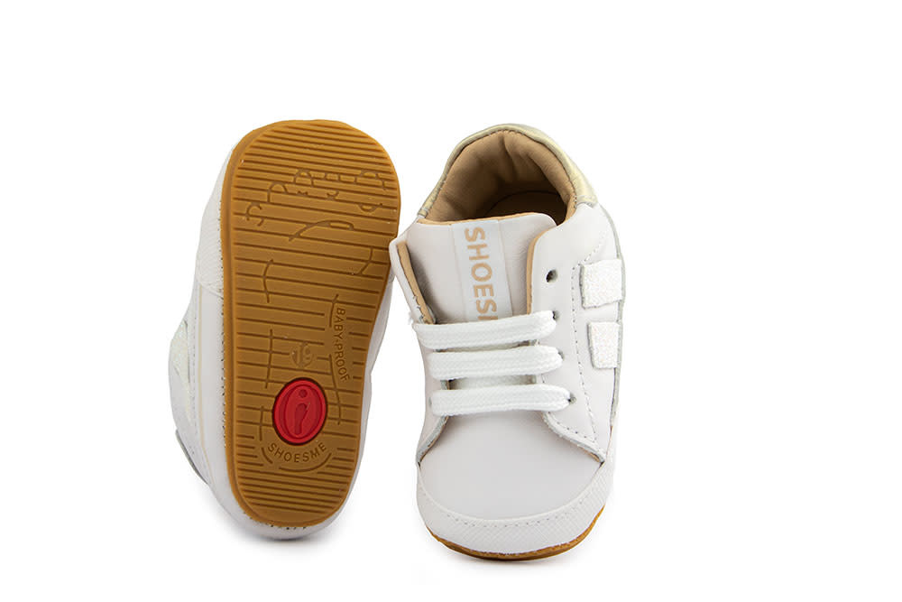 Shoesme Babyproof Sneaker White Gold