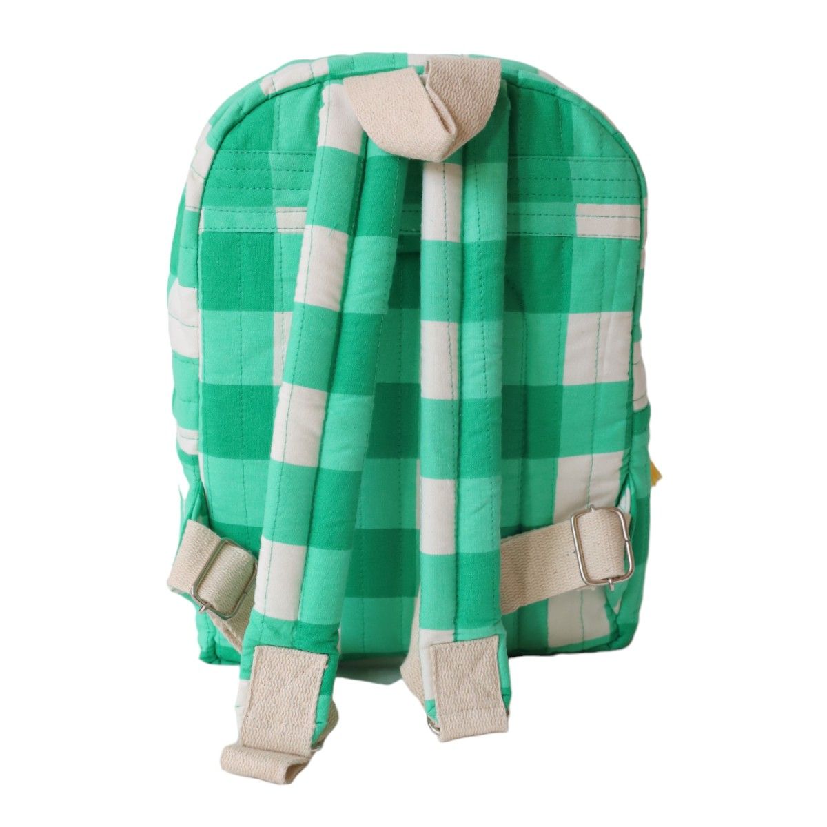 Sac à dos enfant carreaux verts - Les Inséparables Petit toi
