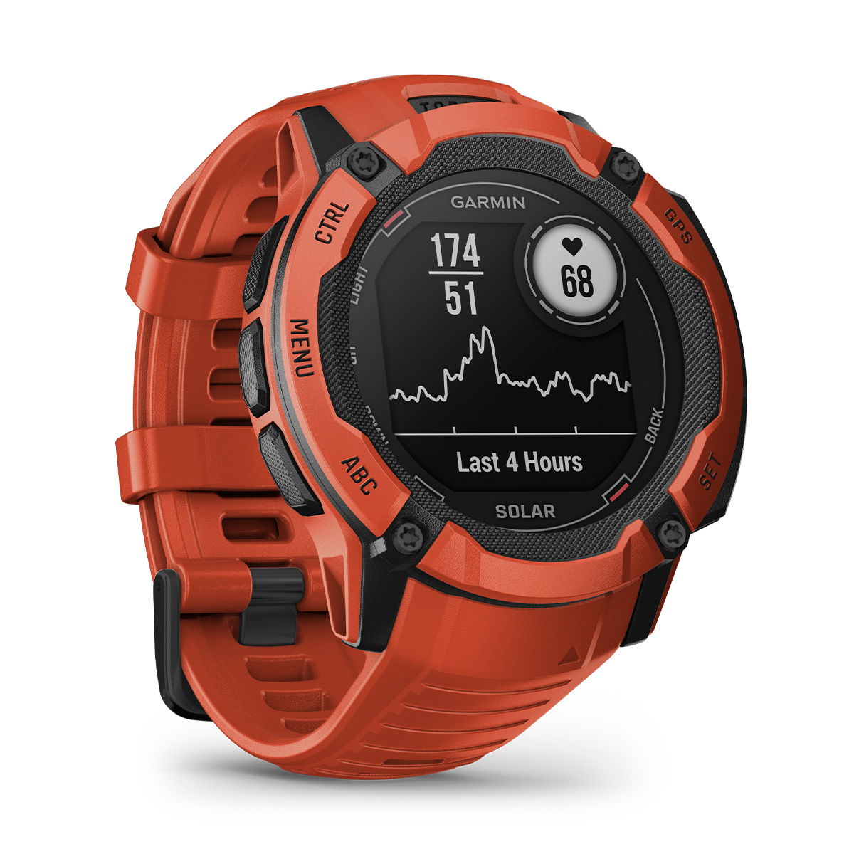 Garmin Instinct 2X Solar - Flame Red, 50 mm