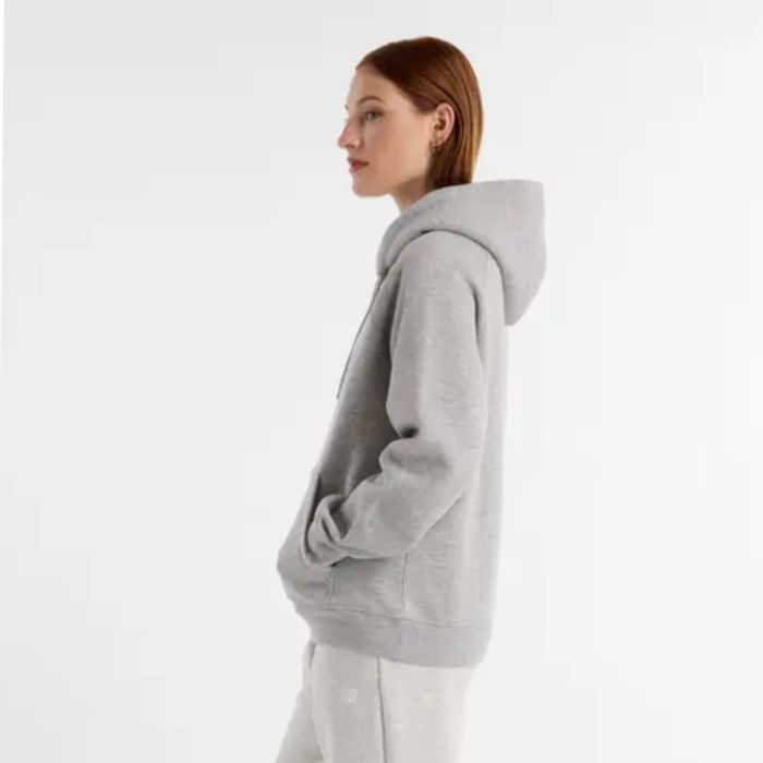 New Balance Dame Trøjer Sport Logo Hoodie Grå