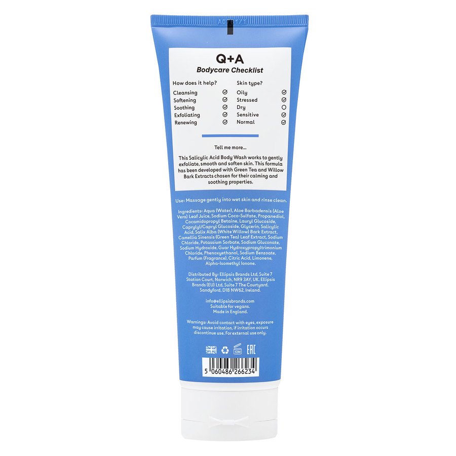 Q+A Salicylic Acid Body Wash 250ml