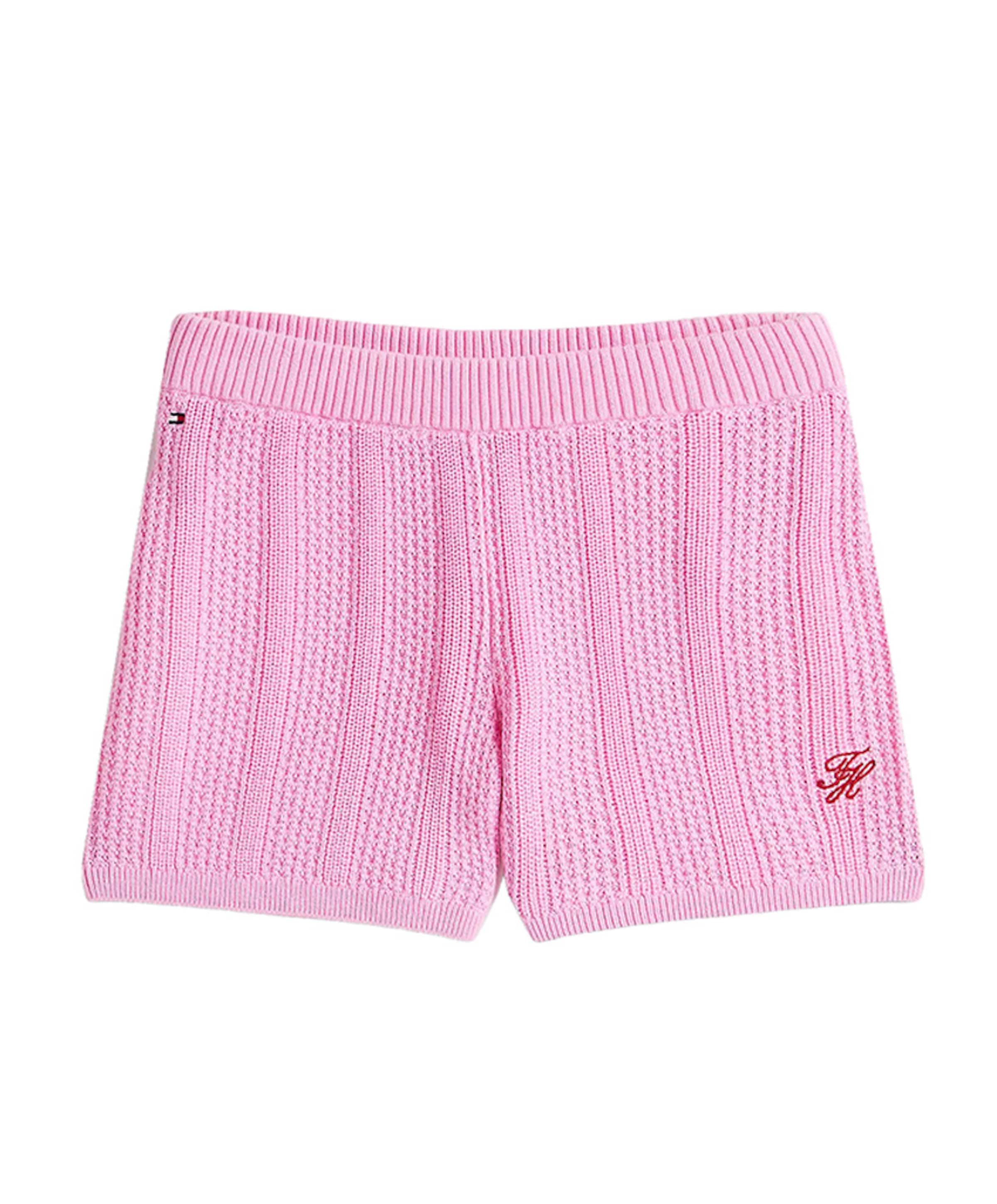 Tommy Hilfiger CROCHET STITCH meisjes korte broek roze