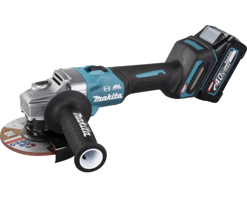 Makita XGT® GA005GM201 40V accu haakse slijper, inclusief 2 accu's (4,0 Ah), lader en MAKPAC maat 4