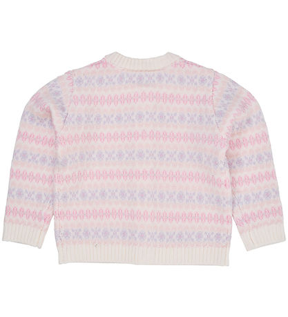 Copenhagen Colors Cardigan - Uld - Strik - Lavender Combi