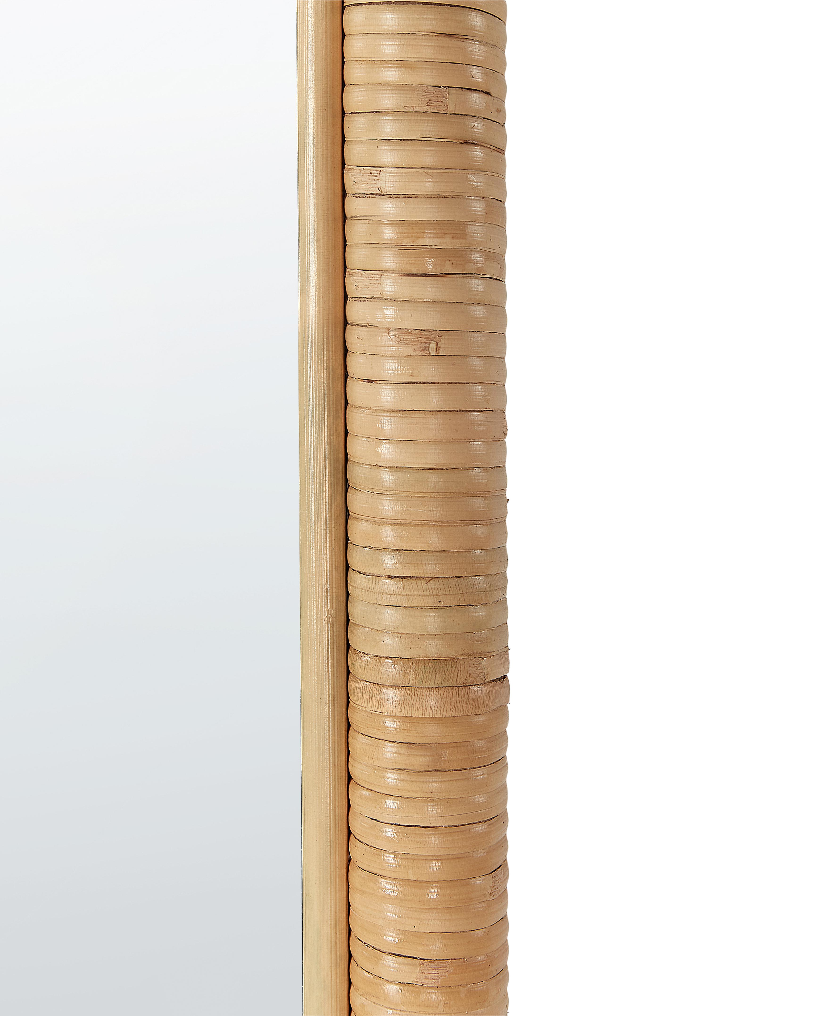 Staande spiegel MALANGE 150 cm Rotan Natuurlijk